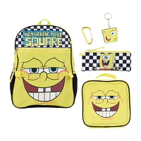 Licensed Spongebob 5 Piece Backpack Set