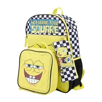 Licensed Spongebob 5 Piece Backpack Set