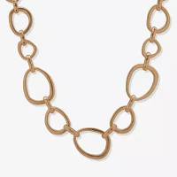 a.n.a Gold Tone Womens 16 Inch Collar Necklace
