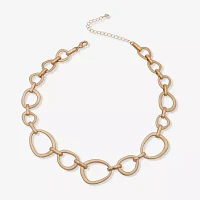 a.n.a Gold Tone Womens 16 Inch Collar Necklace