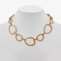 a.n.a Gold Tone Womens 16 Inch Collar Necklace