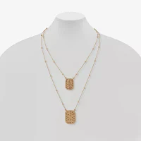 a.n.a Gold Tone Womens 18 Inch Strand Necklace