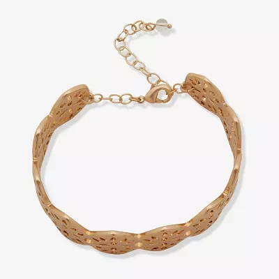 a.n.a Gold Tone Womens Cuff Bracelet