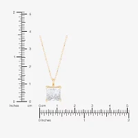 Womens 3 CT. T.W. Lab Grown White Diamond 14K Gold 18 Inch Pendant Necklace