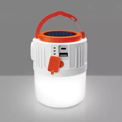 Merkury Innovations Solar Lantern - 3000mah Powerbank Battery Pack