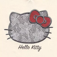Juniors Womens Sweetheart Neck Short Sleeve Hello Kitty Graphic T-Shirt