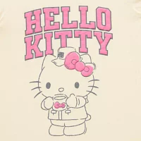 Juniors Womens Crew Neck Short Sleeve Hello Kitty Graphic T-Shirt