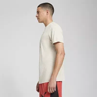 PUMA Mens Crew Neck Short Sleeve Regular Fit Graphic T-Shirt