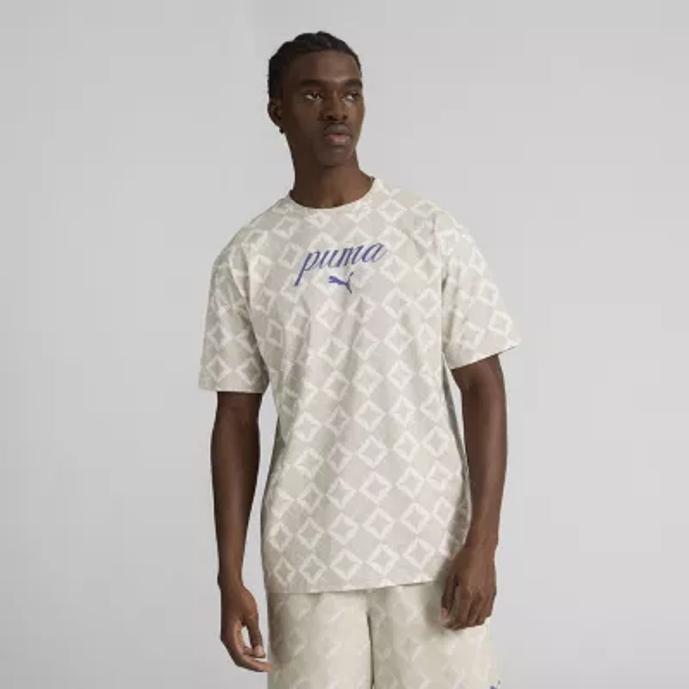 PUMA Mens Crew Neck Short Sleeve T-Shirt