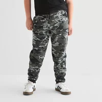 Xersion Little & Big Boys Husky Mid Rise Cuffed Fleece Jogger Pant