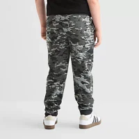Xersion Little & Big Boys Husky Mid Rise Cuffed Fleece Jogger Pant