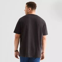 Arizona Big and Tall Mens Short Sleeve Regular Fit Henley Shirt