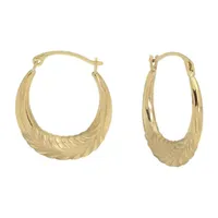 Gold Close Out 10K Gold 21mm Hoop Earrings