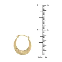 Gold Close Out 10K Gold 21mm Hoop Earrings