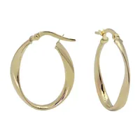 Gold Close Out 10K Gold 25mm Hoop Earrings