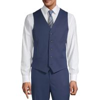 J. Ferrar Mens Slim Fit Suit Vest