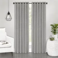 Achim Bedford Light-Filtering Tab Top Single Curtain Panel