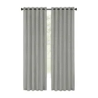 Achim Bedford Light-Filtering Tab Top Single Curtain Panel