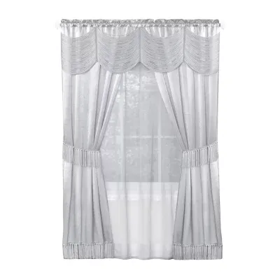 Achim Halley Rod Pocket Light-Filtering Curtain Panels