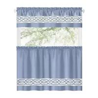 Achim Paige 3-pc. Rod Pocket Kitchen Curtain Window Set