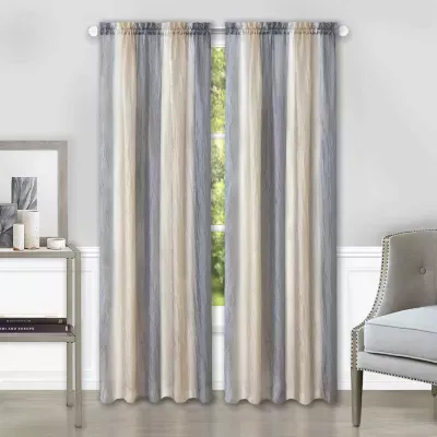 Achim Ombre Light-Filtering Rod Pocket Single Curtain Panel