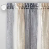 Achim Ombre Light-Filtering Rod Pocket Single Curtain Panel