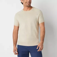 J. Ferrar Mens Short Sleeve Mock Neck Top