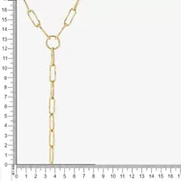 Womens 14K Gold Y Necklace