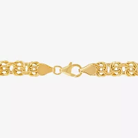 14K Yellow Gold 6.4mm Byzantine Bracelet 