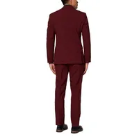 Opposuits Men's Slim Fit Solid Suit & Tie Set