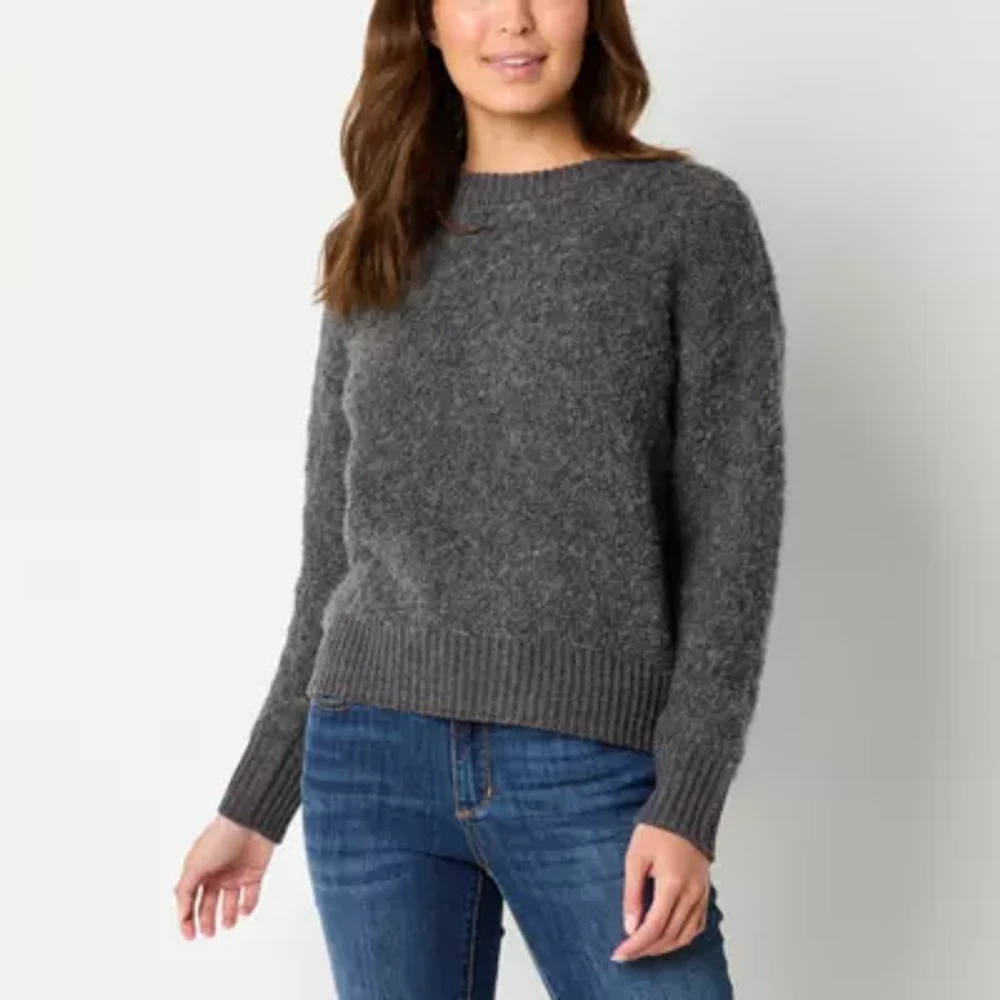 a.n.a Womens Crew Neck Long Sleeve Pullover Sweater