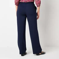 St. John's Bay Womens Wide Leg Pull-On Pants