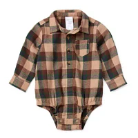 Okie Dokie Baby Boys Long Sleeve Bodysuit