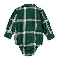 Okie Dokie Baby Boys Long Sleeve Bodysuit