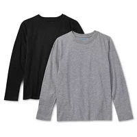 Thereabouts Little & Big Boys 2-pc. Crew Neck Long Sleeve T-Shirt