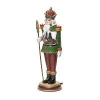 Roman 18in Musical Led Nutcracker Plays Music Christmas Tabletop Decor