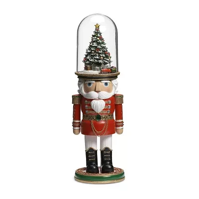 Roman 25in Lighted Nutcracker Plays Music Christmas Tabletop Decor