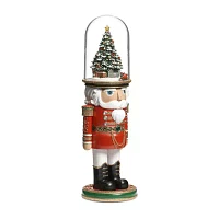 Roman 25in Lighted Nutcracker Plays Music Christmas Tabletop Decor