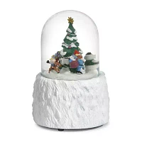 Roman 6.25in Musical Rudolph Bumble Dome Plays Music Christmas Tabletop Decor