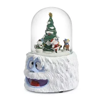 Roman 6.25in Musical Rudolph Bumble Dome Plays Music Christmas Tabletop Decor