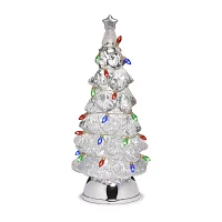 Roman 12.5in Lighted Swirl Tree Christmas Tabletop Decor