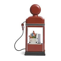 Roman 11.5in Lighted Swirl Gas Pump Snow Globe