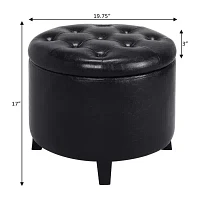 Designs4Comfort Round Ottoman