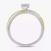 Womens 1/2 CT. T.W. Lab Grown White Diamond 14K Gold Over Silver Side Stone Bridal Set