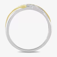Womens 1/2 CT. T.W. Lab Grown White Diamond 14K Gold Over Silver Side Stone Bridal Set