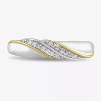 Womens 1/2 CT. T.W. Lab Grown White Diamond 14K Gold Over Silver Side Stone Bridal Set