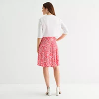 Perceptions Womens Floral Jacket Dress