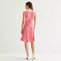 Perceptions Womens Floral Jacket Dress