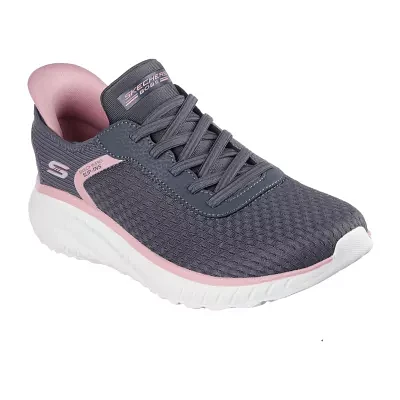 Skechers Bobs Womens Squad Chaosstroke Of Luck Hands Free Slip-Ins Slip-On Walking Shoes