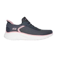 Skechers Bobs Womens Squad Chaosstroke Of Luck Hands Free Slip-Ins Slip-On Walking Shoes